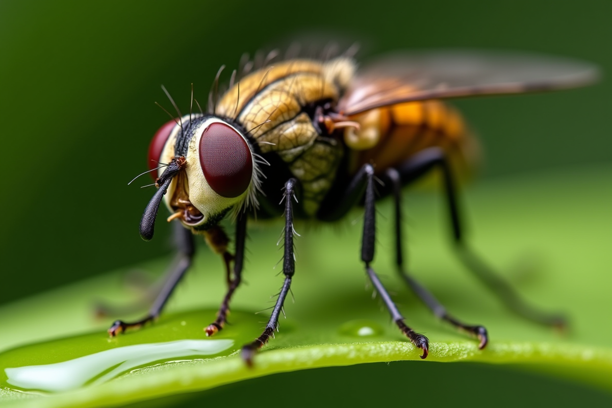 mouche nourriture